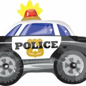 Foil Balloons |   Junior Shape Xl Police Car S50 Balloons Foil Balloons