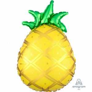 Foil Balloons |   Junior Shape Xl Tropical Pineapple S50 – Non Inflated Balloons Foil Balloons