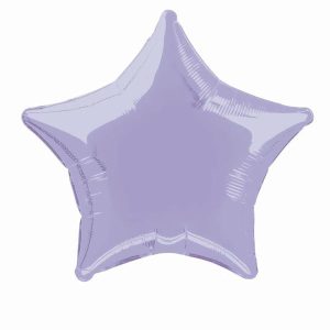 Foil Balloons |   Lavender Star 50Cm (20") Foil Balloon – Non Inflated Balloons Foil Balloons