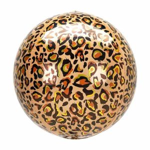 Foil Balloons |   Leopard Orb Foil Balloon Balloons Foil Balloons