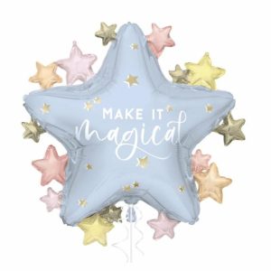 Foil Balloons |   Make It Magical Star Foil Balloon 55.8Cm (22") Balloons Foil Balloons