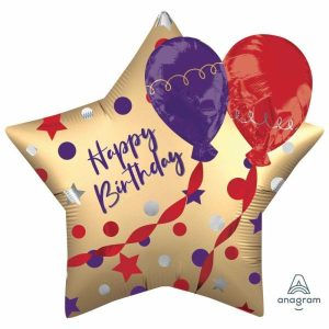 Foil Balloons |   Multi-Balloon Ez-Fill Satin Happy Birthday Balloons Balloons Foil Balloons