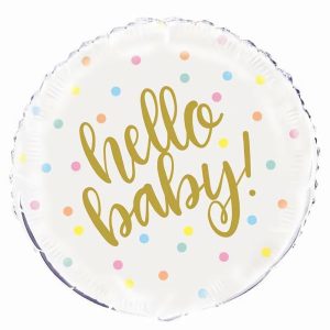 Foil Balloons |   Oh Baby 45Cm (18") Foil Balloon – Non Inflated Balloons Foil Balloons