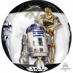 Foil Balloons |   Orbz Xl Star Wars Classic Clear G40 Balloons Bubble Balloons & Orbs