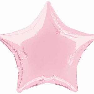 Foil Balloons |   Pastel Pink Star 50Cm (20") Foil Balloon – Non Inflated Balloons Foil Balloons