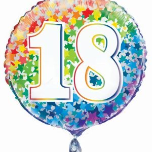 Foil Balloons |   Rainbow Stars "18" 45Cm (18") Foil Balloon Packaged – Non Inflated Balloons Foil Balloons