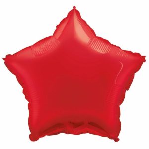 Foil Balloons |   Red Star 45Cm (18") Foil Balloon Packaged Balloons Foil Balloons