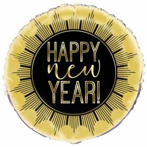 Foil Balloons |   Roaring New Year 45Cm (18") Foil Balloon – Non Inflated Balloons Foil Balloons