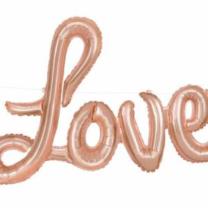 Foil Balloons |   Rose Gold Love 91.4Cm (36") Foil Balloon Kit Balloons Foil Balloons