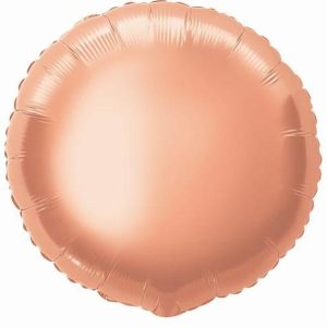 Foil Balloons |   Rose Gold Round 45Cm (18") Foil Balloon Packaged – Non Inflated Balloons Foil Balloons