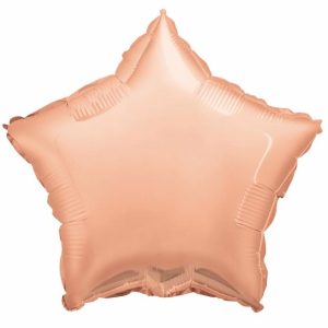 Foil Balloons |   Rose Gold Star 45Cm (18") Foil Balloon Packaged Balloons Foil Balloons