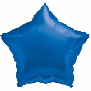 Foil Balloons |   Royal Blue Star 45Cm (18") Foil Balloon Packaged Balloons Foil Balloons