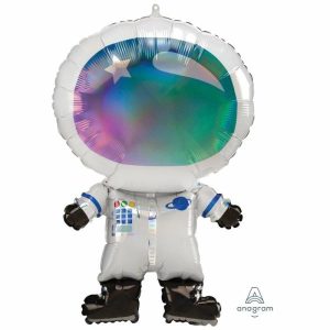 Foil Balloons |   Ss Holo Irid Astronaut Balloons Foil Balloons