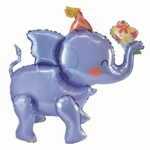 Foil Balloons |   Standing Air Filled Elephant (59X60X27Cm) Shape P1 Balloons Foil Balloons