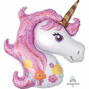 Foil Balloons |   Supershape Magical Unicorn Balloons Foil Balloons