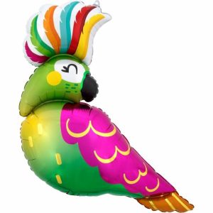 Foil Balloons |   Supershape Tropical Parrot P35 Balloons Foil Balloons