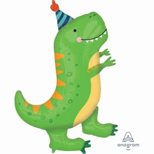 Foil Balloons |   Supershape Xl Dino-Mite T-Rex Dinosaur P35 Balloons Foil Balloons