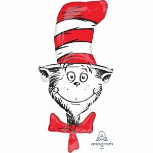 Foil Balloons |   Supershape Xl Dr Seuss Cat In The Hat P38 Balloons Foil Balloons