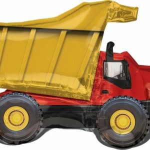 Foil Balloons |   Supershape Xl Dump Truck P35 Balloons Foil Balloons