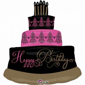 Foil Balloons |   Supershape Xl Fabulous Celebration Cake Happy Birthday Balloons Foil Balloons