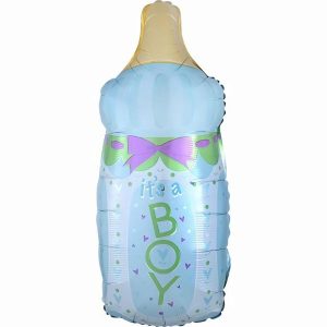 Foil Balloons |   Supershape Xl It’s A Boy Baby Bottle P30 Balloons Foil Balloons