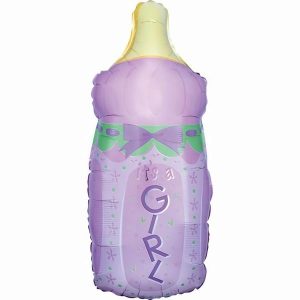 Foil Balloons |   Supershape Xl It’s A Girl Baby Bottle P30 Balloons Foil Balloons