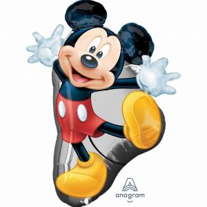 Foil Balloons |   Supershape Xl Mickey Full Body P38 Balloons Foil Balloons