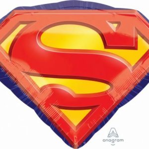 Foil Balloons |   Supershape Xl Superman Emblem P38 Balloons Foil Balloons