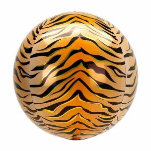 Foil Balloons |   Tiger Orb Foil Balloon Balloons Foil Balloons