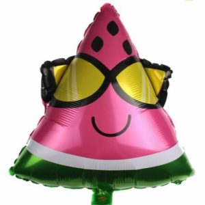 Foil Balloons |   Watermelon Wearing Glasses Helium Foil Balloon 45Cms Balloons Foil Balloons