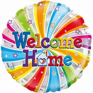 Foil Balloons |   Welcome Home Swirl Balloons Foil Balloons