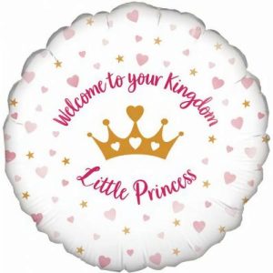 Foil Balloons |   Welcome Little Princess – Non Inflated Balloons Foil Balloons