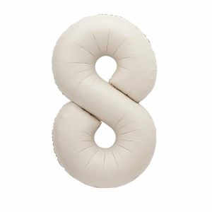 Giant Letters & Numbers |   Matte Nude "8" Numeral Foil Balloon 86Cm (34") Balloons Foil Balloons