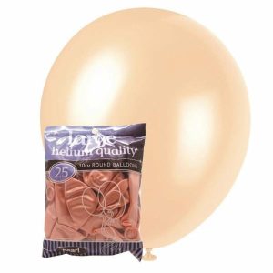 Latex Balloons |   Apricot – 25 X 30Cm (12") Pearl Balloons Balloons Latex Balloons