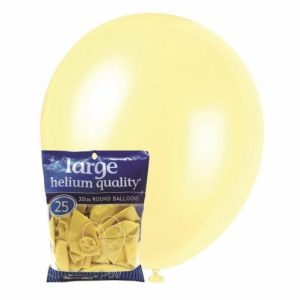 Latex Balloons |   Cream – 25 X 30Cm (12") Decorator Balloons Balloons Latex Balloons