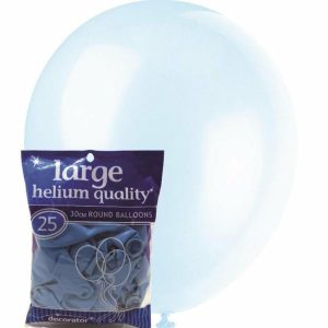 Latex Balloons |   Sky Blue – 25 X 30Cm (12") Decorator Balloons Balloons Latex Balloons