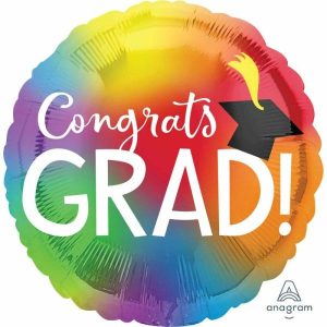 Milestone Balloons |   Jumbo Hx Colourful Congrats Grad Balloons Foil Balloons