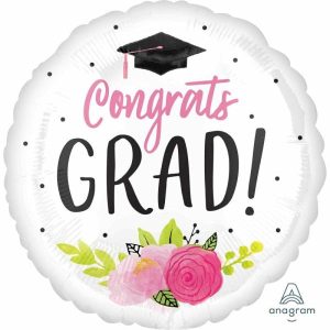 Milestone Balloons |   Jumbo Hx Girl Congrats Grad Balloons Foil Balloons