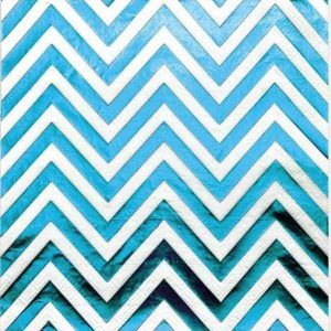 Napkins |   Mix Napkin Foil 10Pk Teal Napkins Napkins