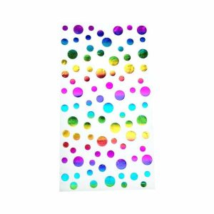 Napkins |   Rainbow Foil Dot Napkin Napkins Napkins