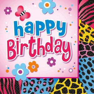 Napkins |   Wild Birthday 16 Luncheon Napkins 2Ply 33Cm X 33Cm (13" X 13") Napkins Napkins