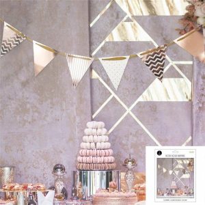 Party Favours |   16 Sheet Rose Gold Bunting Party Favours Party Favours