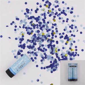 Party Favours |   2Pk Blue Confetti Popper-10.6Cm Party Favours Party Favours