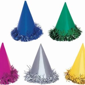 Party Favours |   6 Fringed Foil Hats Party Favours Party Favours