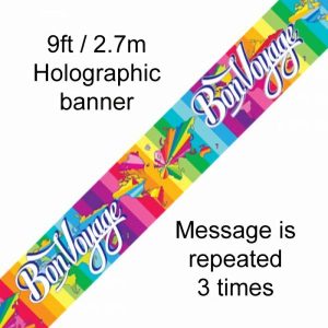 Party Favours |   Bon Voyage Banner 2.7M Party Favours Party Favours