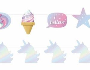 Party Favours |   Bunting 6Pc 2Pk Unicorn Party Favours Party Favours