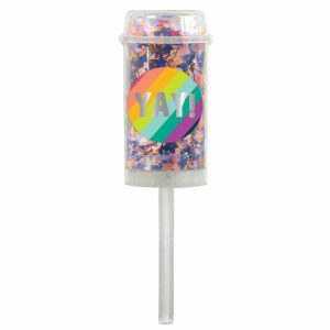 Party Favours |   Confetti Tubes Push-Up Confetti Yay Poppers Multi-Coloured Foil Party Favours Party Favours