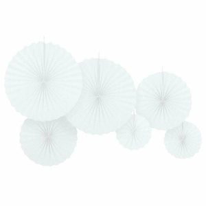 Party Favours |   Decoration Fans Plain (White) Decorations Decorations