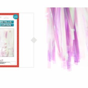 Party Favours |   Deluxe Clear Holographic Metallic Curtain Party Favours Party Favours