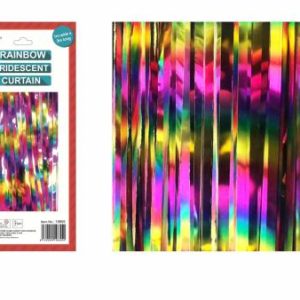 Party Favours |   Deluxe Rainbow Iridescent Metallic Curtain Party Favours Party Favours